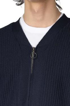 Sale Nanamica 5G Zip Cardigan - Navy