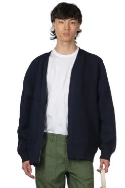Sale Nanamica 5G Zip Cardigan - Navy