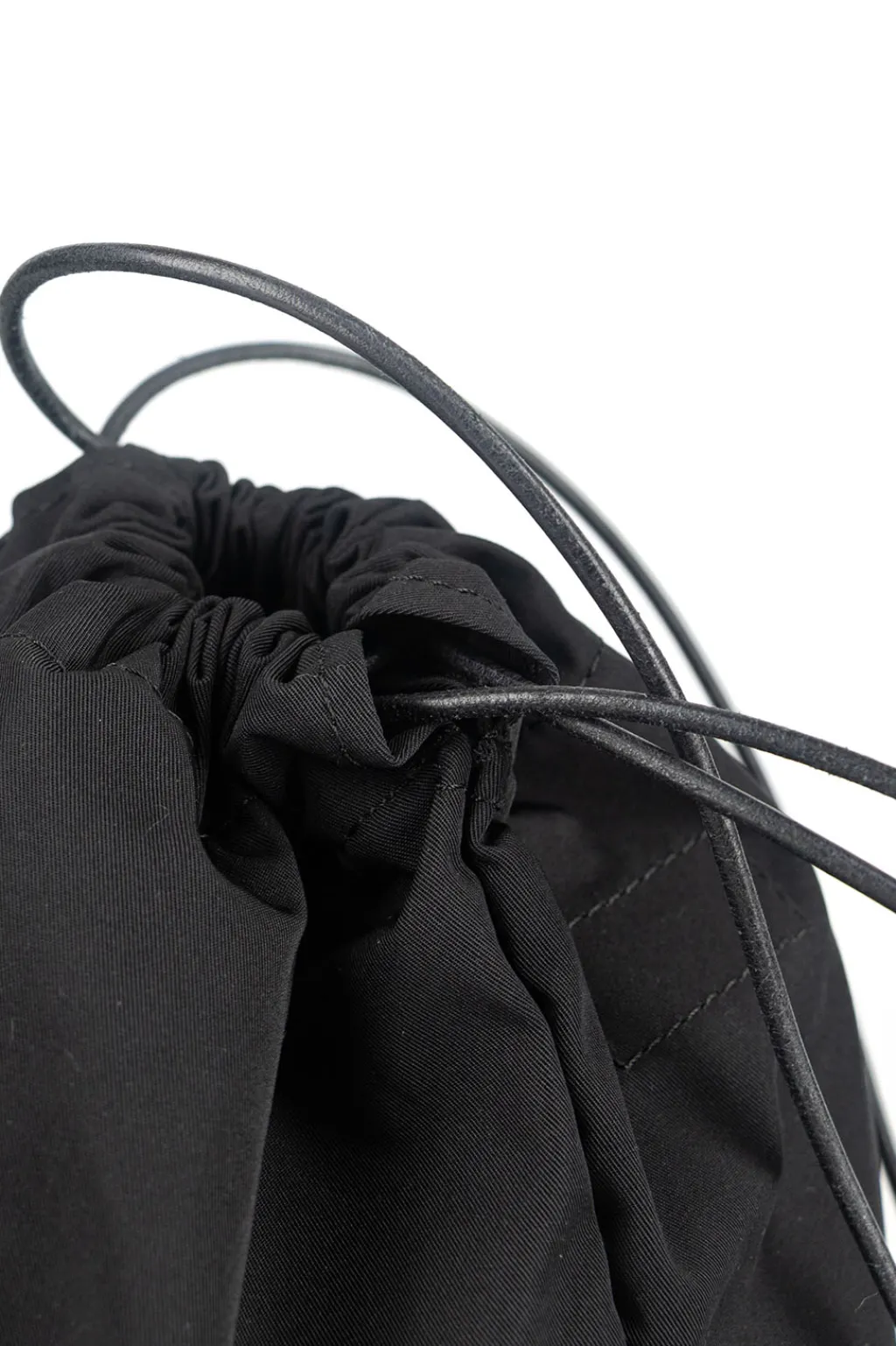 Hot amiacalva Gabardine Drawstring Bag - Black