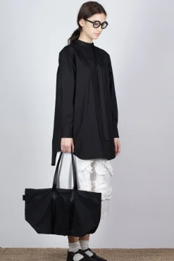 New amiacalva Gabardine Tote - Medium - Black