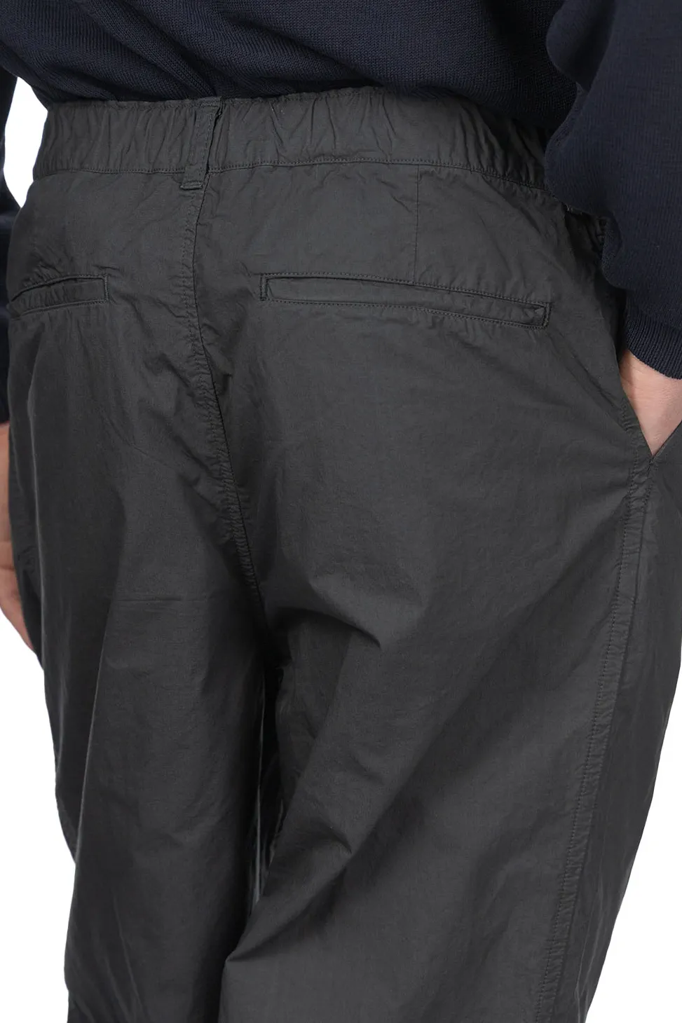 Fashion Still by Hand Garment Dye 2 Tuck Pants - Green Charcoal
