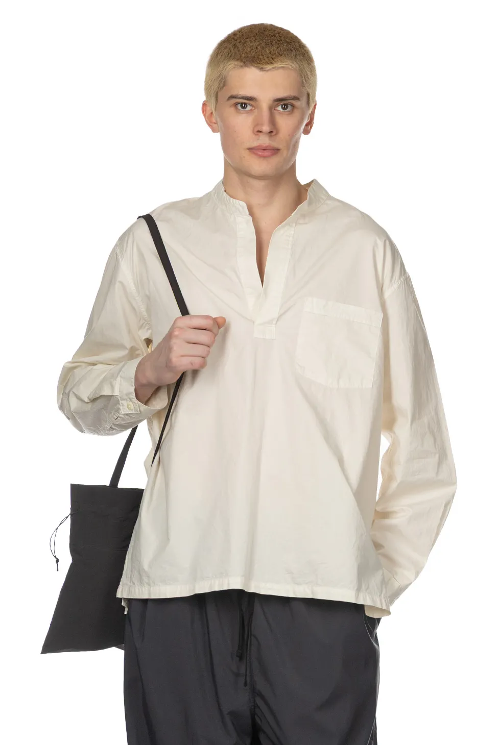 Best Still by Hand Garment Dye Over Shirt - Ecru