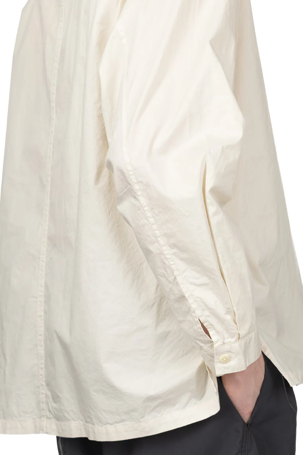Best Still by Hand Garment Dye Over Shirt - Ecru
