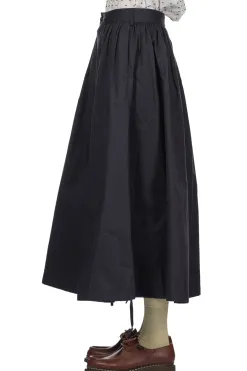 Outlet Engineered Garments Gather Skirt - Dark Navy Highcount Twill