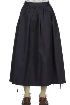 Outlet Engineered Garments Gather Skirt - Dark Navy Highcount Twill