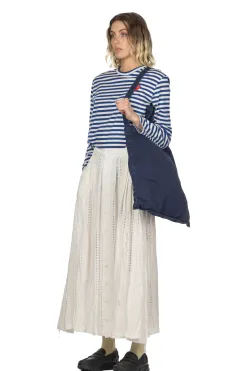 Sale Engineered Garments Gather Skirt - White Rayon Embroidery Eyelet