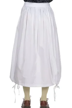 Online Engineered Garments Gather Skirt - White 100s 2 Ply Broadcloth