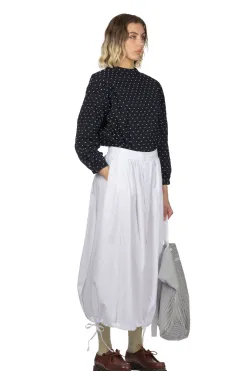 Online Engineered Garments Gather Skirt - White 100s 2 Ply Broadcloth