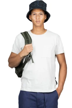 Sale Kapital Gauze Jersey Crew Pocket T - Ivory