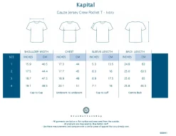 Sale Kapital Gauze Jersey Crew Pocket T - Ivory