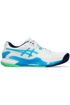 Hot Asics GEL-RESOLUTION 9 - White x Digital Aqua