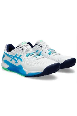 Hot Asics GEL-RESOLUTION 9 - White x Digital Aqua