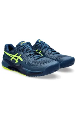 Hot Asics GEL-RESOLUTION 9 (Wide) - Mako Blue x Safety Yellow