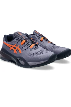 Fashion Asics Gel-Resolution X - Greyish Purple and Nova Orange
