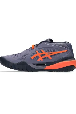 Fashion Asics Gel-Resolution X - Greyish Purple and Nova Orange