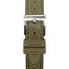 Best KUOE Watch German Leather Strap - Green - 20mm