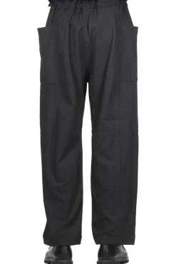 Outlet ts(s) Gingham Plaid Reversible Seam Taping Easy Pants
