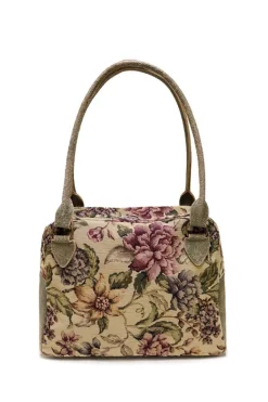 Clearance Kapital Gobelin Flower FARGO Bag (Small) - Sandbeige