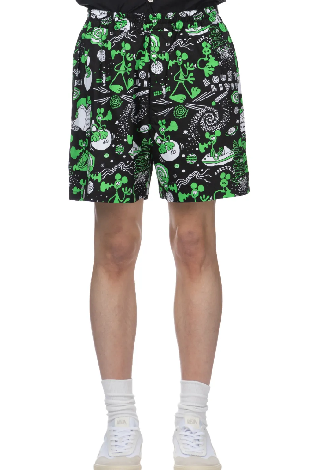 Online Junya Watanabe MAN Graphic-print Cotton Shorts