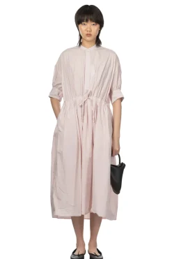 Online TOUJOURS Half Bishop Sleeve String Dress - Shell Pink