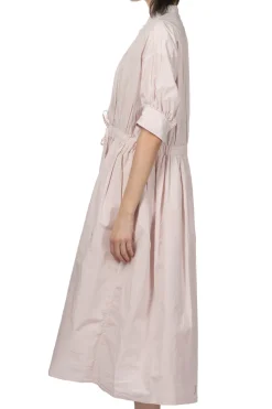 Online TOUJOURS Half Bishop Sleeve String Dress - Shell Pink