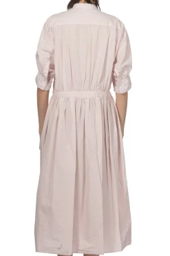 Online TOUJOURS Half Bishop Sleeve String Dress - Shell Pink