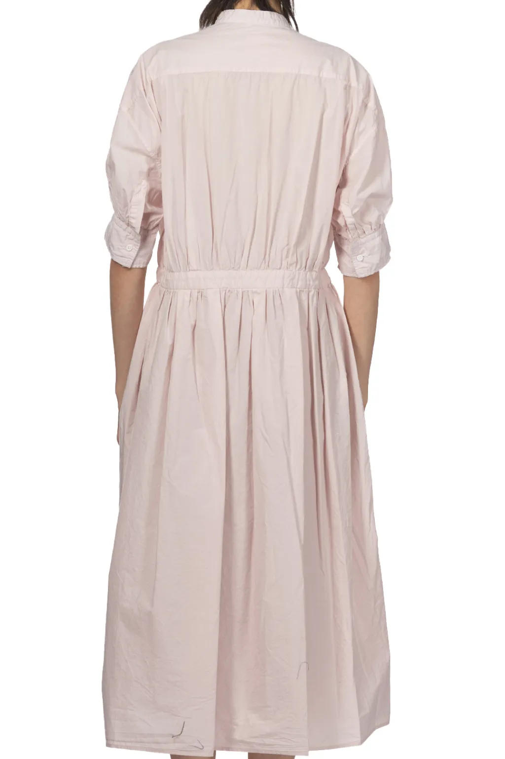 Online TOUJOURS Half Bishop Sleeve String Dress - Shell Pink