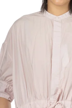 Online TOUJOURS Half Bishop Sleeve String Dress - Shell Pink