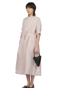 Online TOUJOURS Half Bishop Sleeve String Dress - Shell Pink