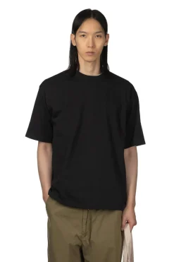 Sale Manual Alphabet Half Sleeve Eco Tee - Black