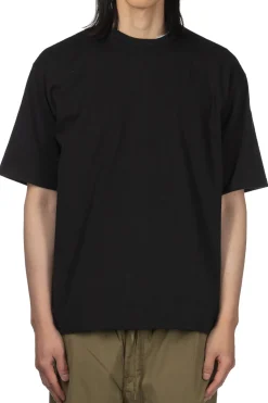 Sale Manual Alphabet Half Sleeve Eco Tee - Black