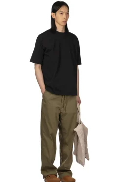 Sale Manual Alphabet Half Sleeve Eco Tee - Black