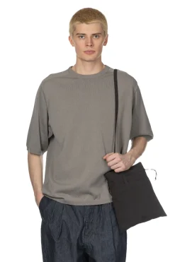 Sale Still by Hand Half Sleeve Knit T-Shirt - Greige