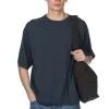 Best Still by Hand Half Sleeve Knit T-Shirt - Dusty Blue