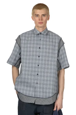 Fashion N. Hoolywood Half Sleeve Shirt - Grey Check
