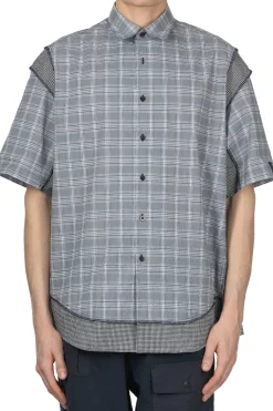 Fashion N. Hoolywood Half Sleeve Shirt - Grey Check