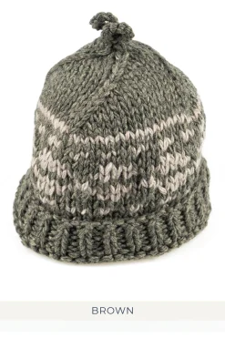 Fashion Decho HAND KNIT CAP in 3 Color Choices