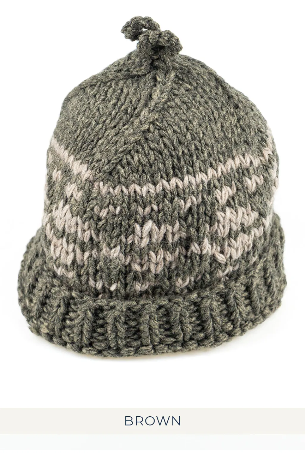 Best Decho HAND KNIT CAP in 3 Color Choices