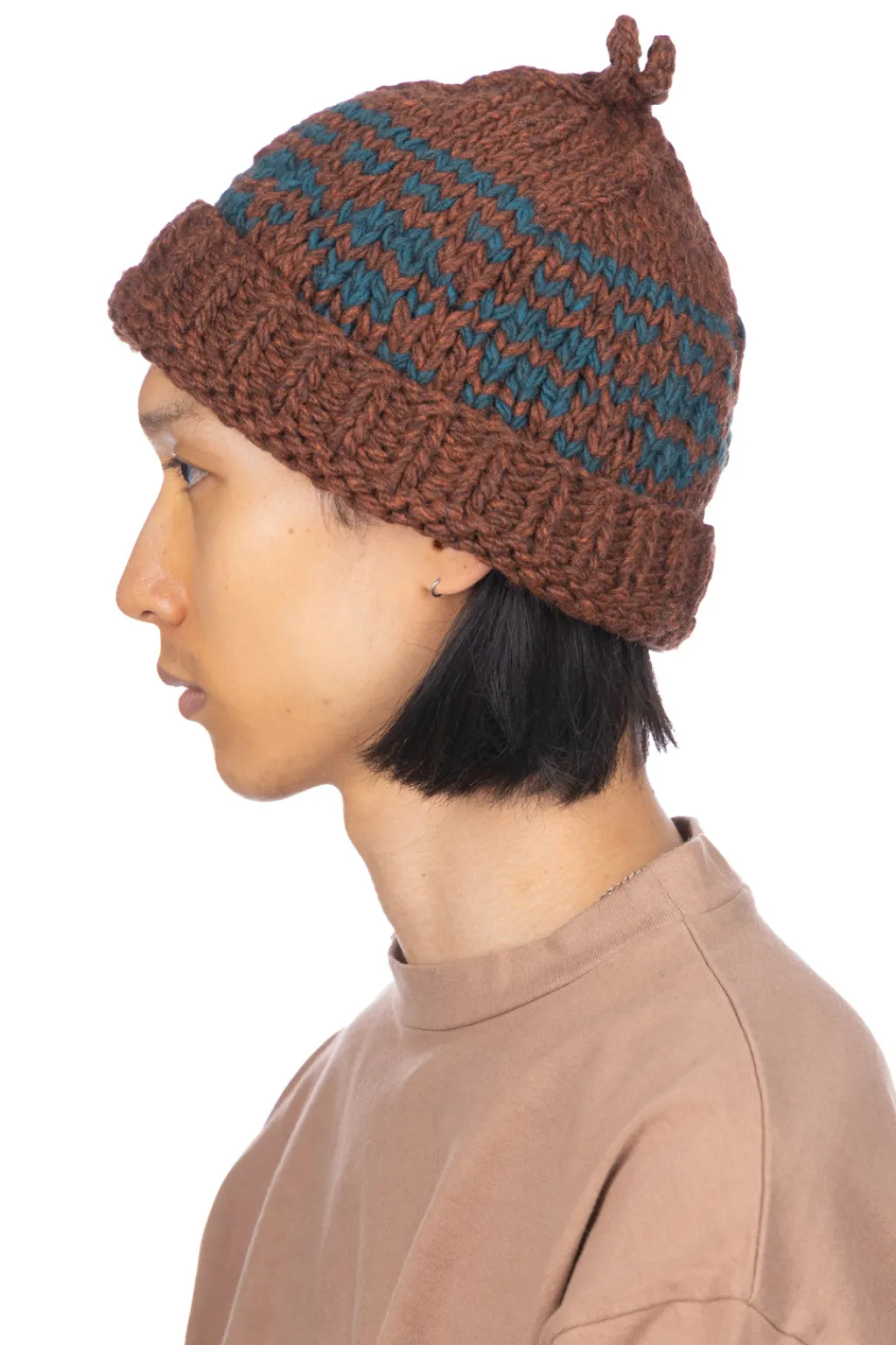 Best Decho HAND KNIT CAP in 3 Color Choices