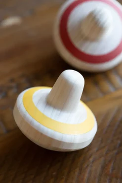 Fashion Kumamoto Wood Works Hand Spinning Top in 3 Colour Choices