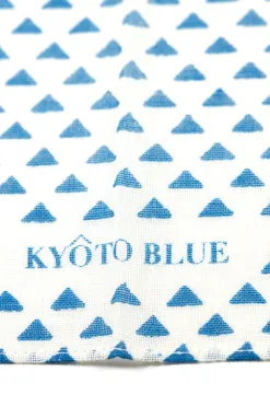 Clearance Mino Washi Handkerchief - 52 x 52cm - Kyoto Blue - 3 Choices