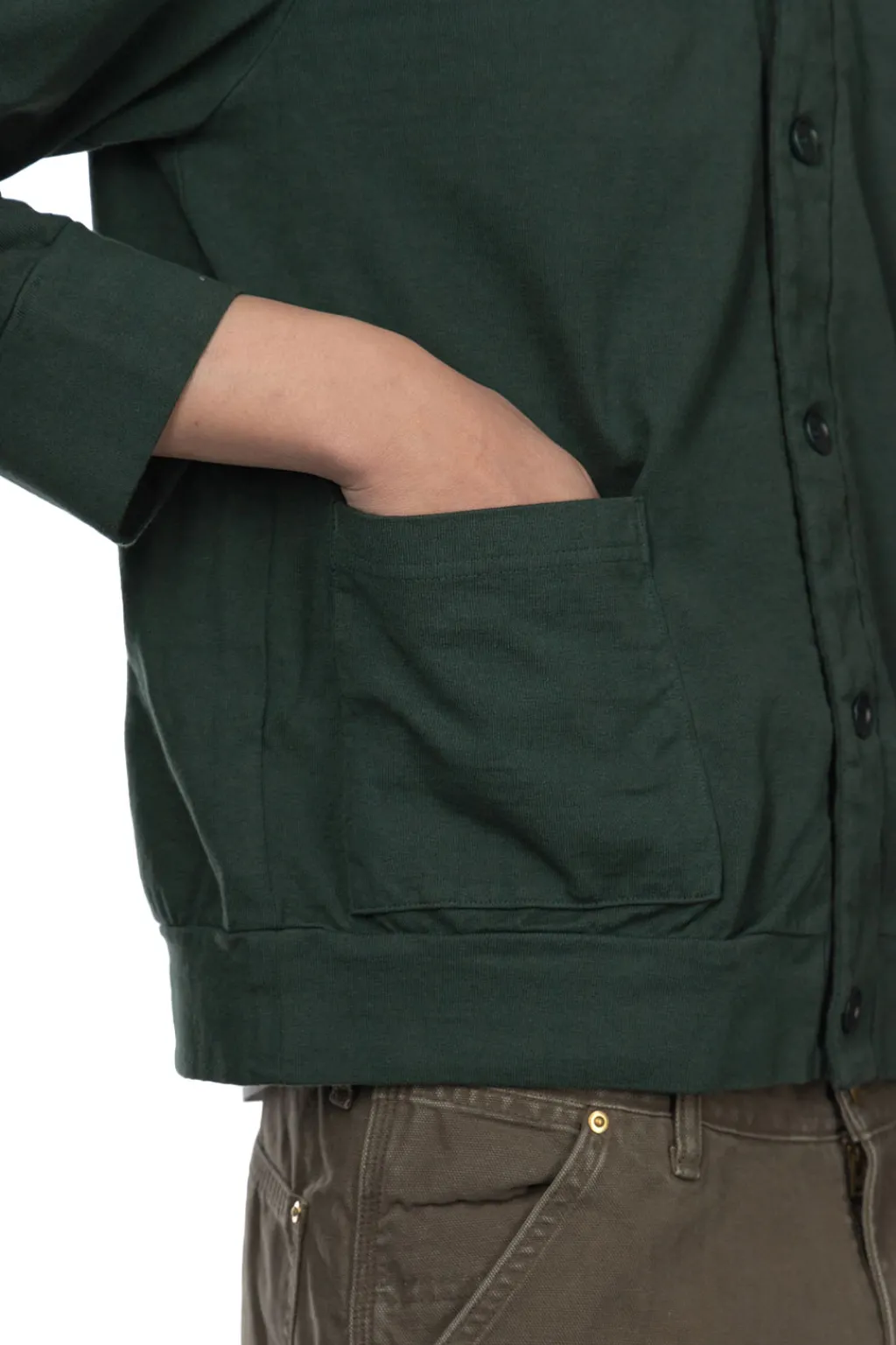 Online Tigre Brocante Hard Jersey Old School Skipper Cardigan - Green