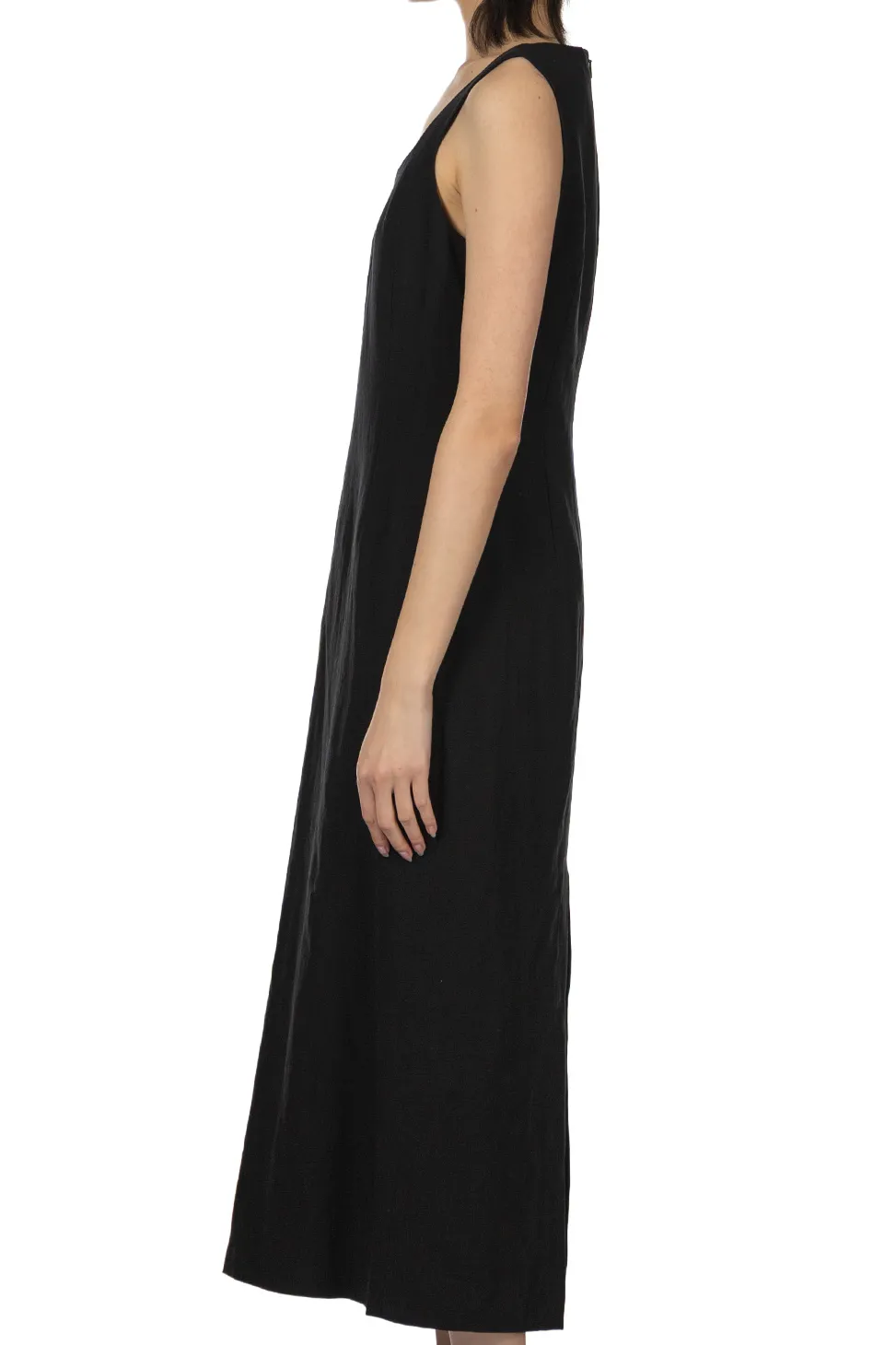 Best AURALEE Hard Twist Cotton Linen Garardine Dress - Black
