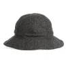 Clearance OrSlow Harris Tweed Hat - Black