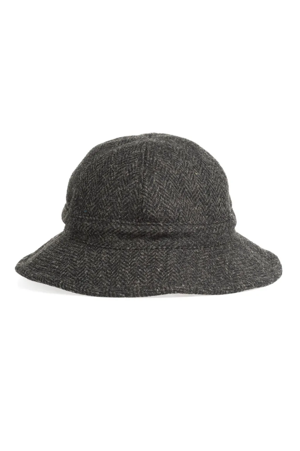 Clearance OrSlow Harris Tweed Hat - Black