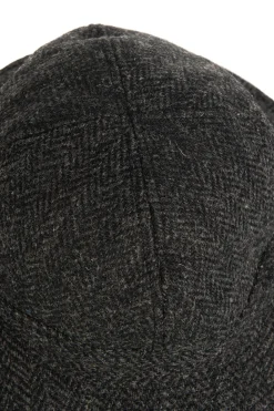 Clearance OrSlow Harris Tweed Hat - Black