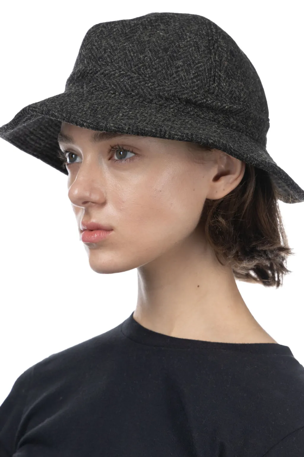 Discount OrSlow Harris Tweed Hat - Black
