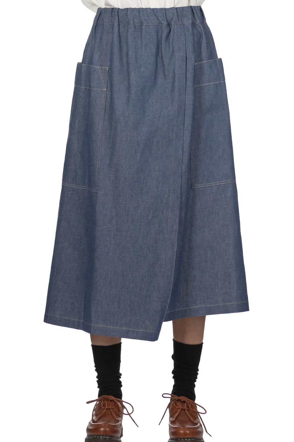 Fashion nicholson & nicholson HEART-DENIM Skirt - Blue