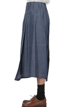 Fashion nicholson & nicholson HEART-DENIM Skirt - Blue