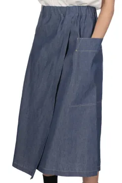 Fashion nicholson & nicholson HEART-DENIM Skirt - Blue